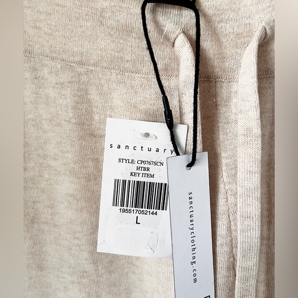 Revolve Sanctuary Essential Knitwear Pant in Latte Heather Women’s NWT - Picture 3 of 6